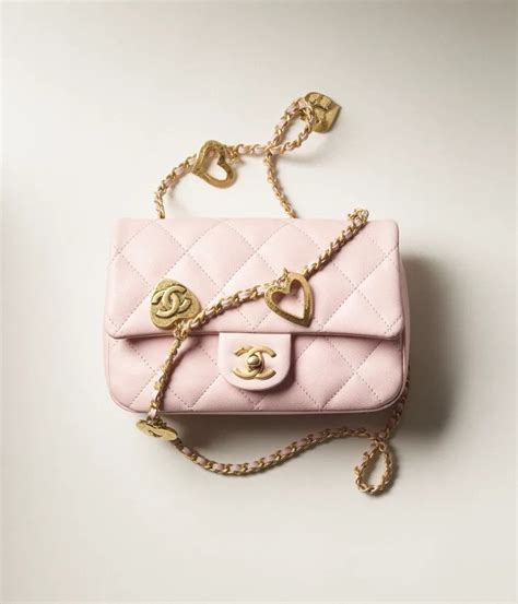 chanel heart mini bag|small chanel flap bag.